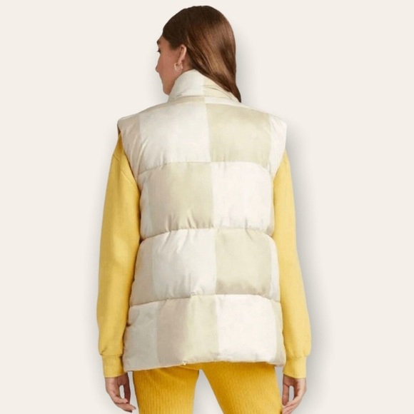 Wild Fable Puffer Vest Sleeveless Checkerboard Print Size Small - Picture 2 of 8